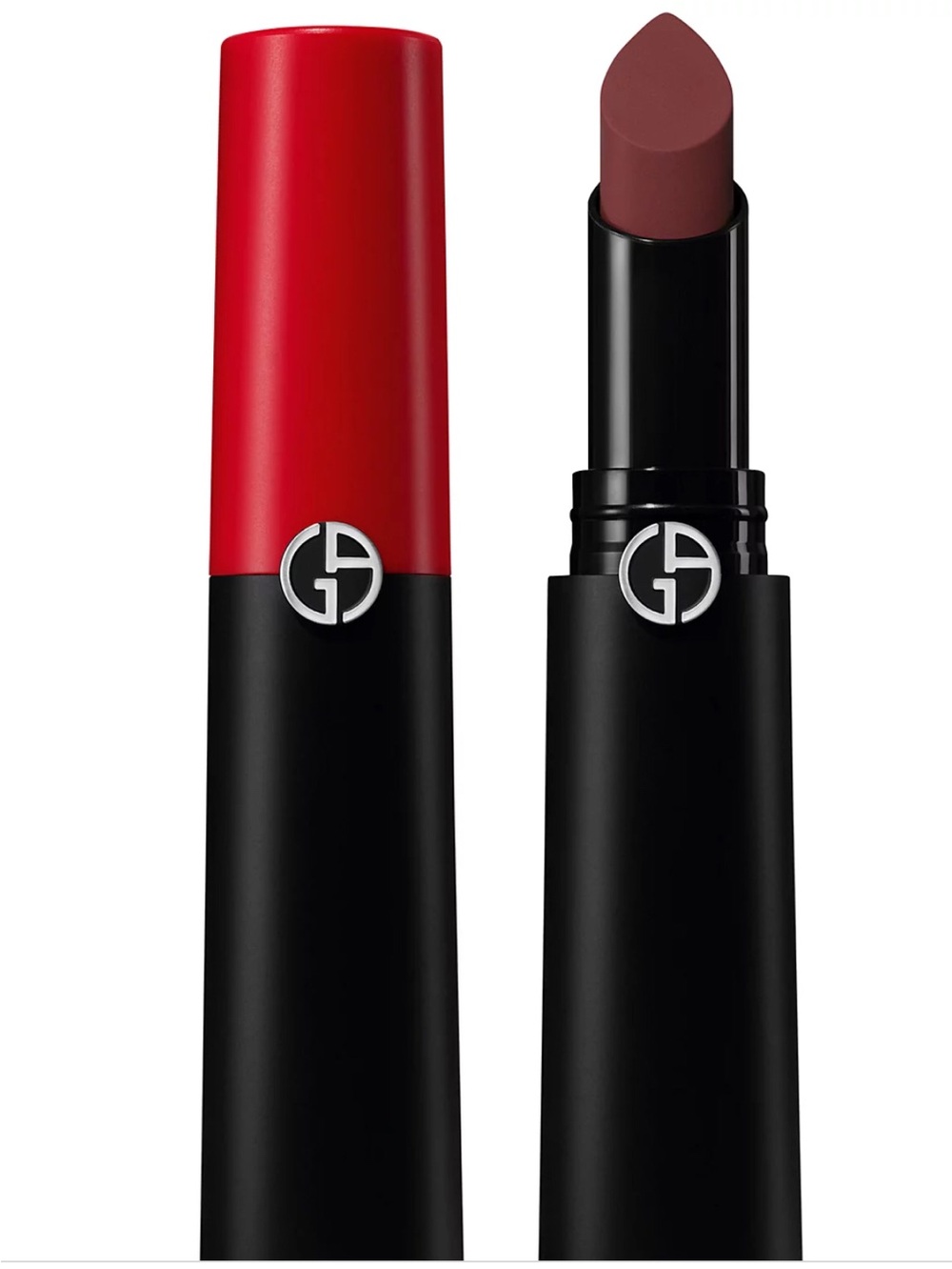 New Giorgio Armani Lip Power Matte Longwear Lipstick Devoted #207 Dark Mauve